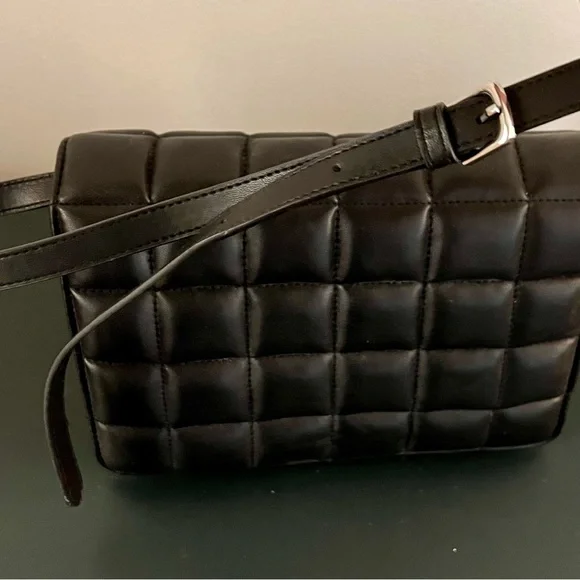 H&M Quilted Crossbody Purse Black - Picture 4 of 4